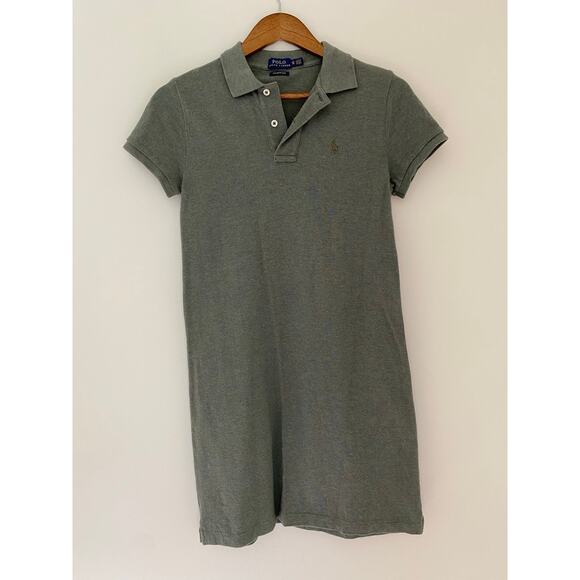 NWOT POLO Ralph Lauren The Mesh Mini Collared Dress Short Sleeve XS Sage Preppy - Picture 1 of 11